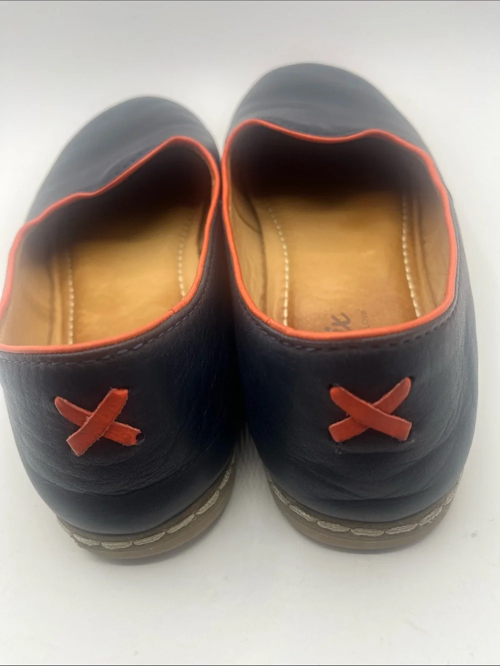 Charix Unisex Slip-On Loafers in Navy Blue